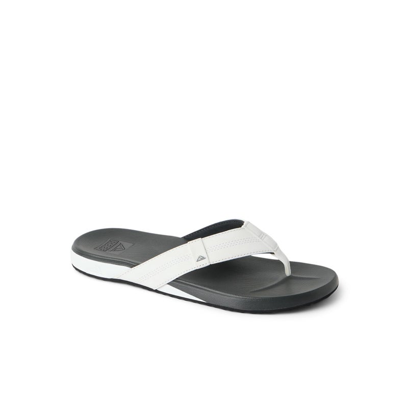 Reef Cushion Phantom Mens Flip Flop, Ultra Soft Cushion Footbed, White/Charcoal, 11 - Image 2